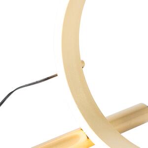 Dizajnerska stolna svjetiljka od mesinga uklj. LED s 3 stupnja prigušivanja - Navara