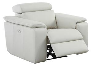 Kožna relax fotelja SEATTLE-Prljavo bijela