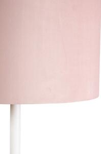 Romantična podna svjetiljka bijela s ružičastom nijansom 40 cm - Simplo