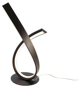 Dizajnerska stolna svjetiljka hrđasto smeđa uklj. LED i prigušivač - Belinda