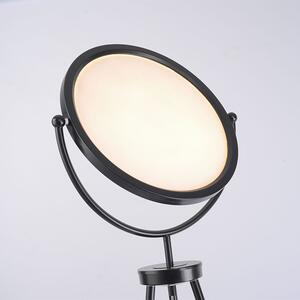 Moderna podna svjetiljka crne boje, uključujući LED i dimmer stativ - Vincent