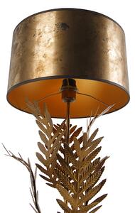 Vintage stolna lampa zlatna s brončanom sjenilom - Botanica
