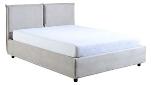 Krevet TWIN sa podiznom podnicom i spremištem-Svijetlo siva-90x200 cm
