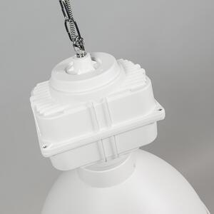 Industrijska viseća svjetiljka mala mat bijela - Sicko