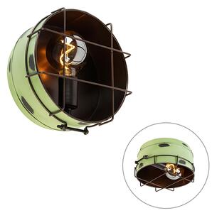 Industrijska zidna svjetiljka zelena 25 cm - Barril