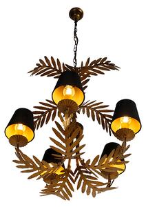 Luster zlatni s crnim nijansama 5-svjetla - Botanica
