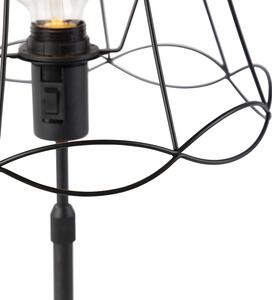 Stolna svjetiljka crna s okvirom Granny 30 cm podesiva - Parte