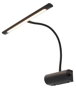 Dizajnerska zidna lampa crna 32 cm uklj. LED s prigušivačem - Tableau