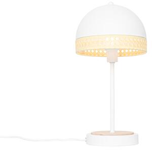 Orijentalna stolna lampa bijela s ratanom 20 cm - Magna Rattan