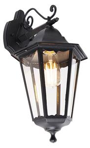Klasična vanjska zidna svjetiljka crna IP44 - New Orleans Down