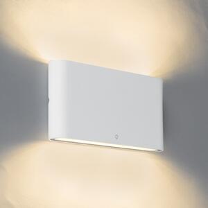 Zidna svjetiljka bijela 17,5 cm uklj. LED IP65 - Bat