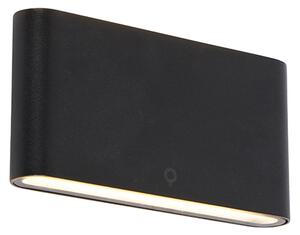 Moderna vanjska zidna svjetiljka crna 17,5 cm, uključujući LED IP65 - Batt