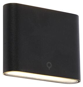 Moderna vanjska zidna svjetiljka crna 11,5 cm uklj. LED IP65 - Bat