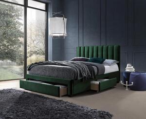 Zondo Bračni krevet 160 cm Glen 160 (tamno zelena) (s podnicom i prostorom za odlaganje). 1007997