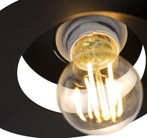 Moderna stropna svjetiljka s crnim spiralnim hladom - Scroll