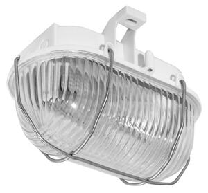 Vanjska zidna svjetiljka OVAL 1xE27/60W/230V bijela IP44