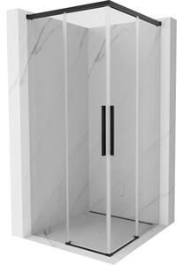 Mexen Rox Duo klizna tuš kabina klizna 75 x 75 cm, prozirna, crna - 8C2D-075-075-70-00