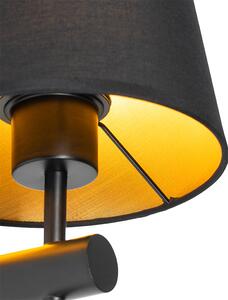 Moderna zidna lampa crna - Pluk