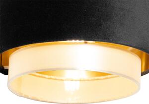 Moderna viseća lampa crna sa zlatnim 3 svjetla - Elif