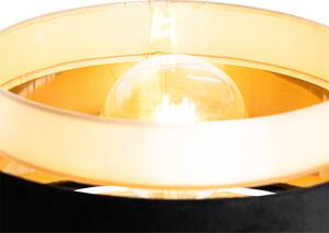 Moderna podna lampa crna sa zlatom - Elif