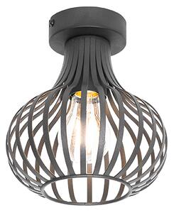 Moderna stropna svjetiljka crna 18 cm - Sapphira
