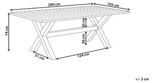 Zondo Vrtni stol Cascad (siva). 1010170