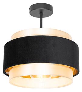Moderna stropna lampa crna sa zlatom - Elif