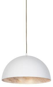 Industrijska viseća svjetiljka bijela sa zlatom 35 cm - Magna Eco