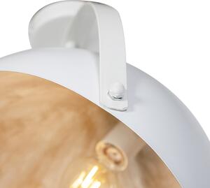 Industrijska stropna svjetiljka bijela sa zlatnim nagibom - Magna