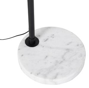 Moderna lučna svjetiljka crna s bijelom podesivom - XXL