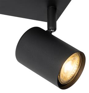 Moderna stropna svjetiljka crna sa 2 svjetla podesiva - Jeana