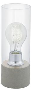 Eglo 94549 - Stolna lampa TORVISCO 1xE27/60W/230V siva