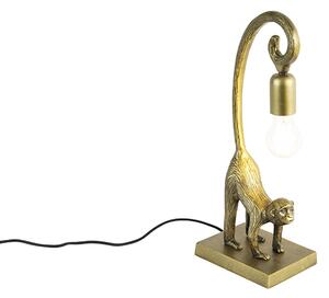 Vintage stolna svjetiljka mesing - Monkey Hale