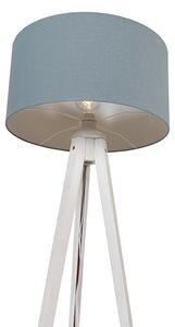 Stativ podna svjetiljka bijela sa sjenilom svijetloplava 50 cm - Stativ Classic