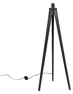 Rustikalna podna lampa s trokrakom nogom crna - Tripod Classic