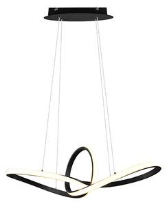 Dizajnerska viseća svjetiljka crna, uključujući LED u 3 koraka za prigušivanje - Levi