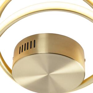 Dizajnerska stropna svjetiljka zlatna s LED 3 stupnja prigušivanja - Rowan