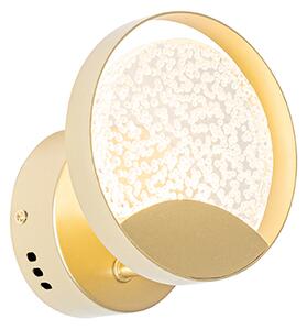 Dizajn zidna svjetiljka zlatna uklj. LED - Patrick