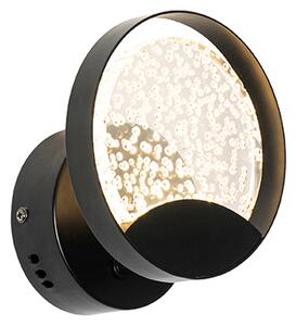 Dizajn zidna svjetiljka crna uklj. LED - Patrick
