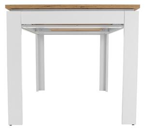 Zondo Blagovaonski stol Vilgi (za 4 do 6 osoba) (bijela + hrast wotan). 1064648