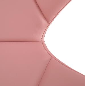 Zondo Uredska fotelja Asher (ružičasta + krom). 1065182
