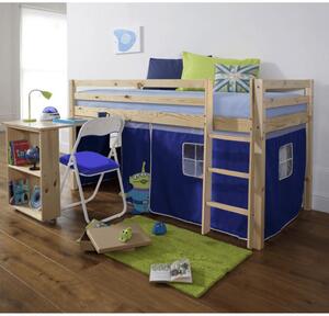 Zondo Dječji krevet s PC stolićem 90 cm Alzaria (plava). 1015351