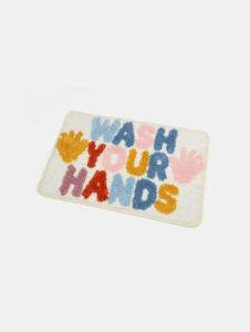 Sinsay - Kupaonska prostirka s natpisom "Wash your hands"