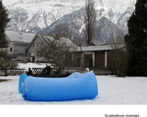 Vreća za sjedenje zračna /lazy bag, narančasta, LEBAG