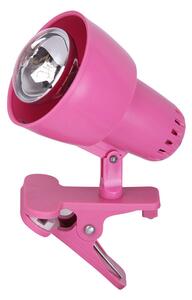 Rabalux 4359 - Lampa sa kvačicom CLIP 1xE14/40W/230V ružičasta
