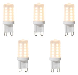 Set od 5 G9 prigušivih LED žarulja 3W 280 lm 2700K