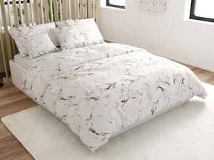 Posteljina od mikrovlakana MARBLE, bijela Dimenzije posteljine: 70 x 90 cm | 140 x 200 cm