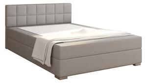 Zondo Bračni krevet Boxspring 140 cm Ferrati (siva + smeđa). 1016097