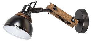 Rabalux 2723 - Zidna svjetiljka AKSEL 1xE14/25W/230V crna