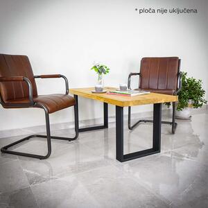 Noga za stolić/klupu Quadratus crna 2 komada, 450 mm